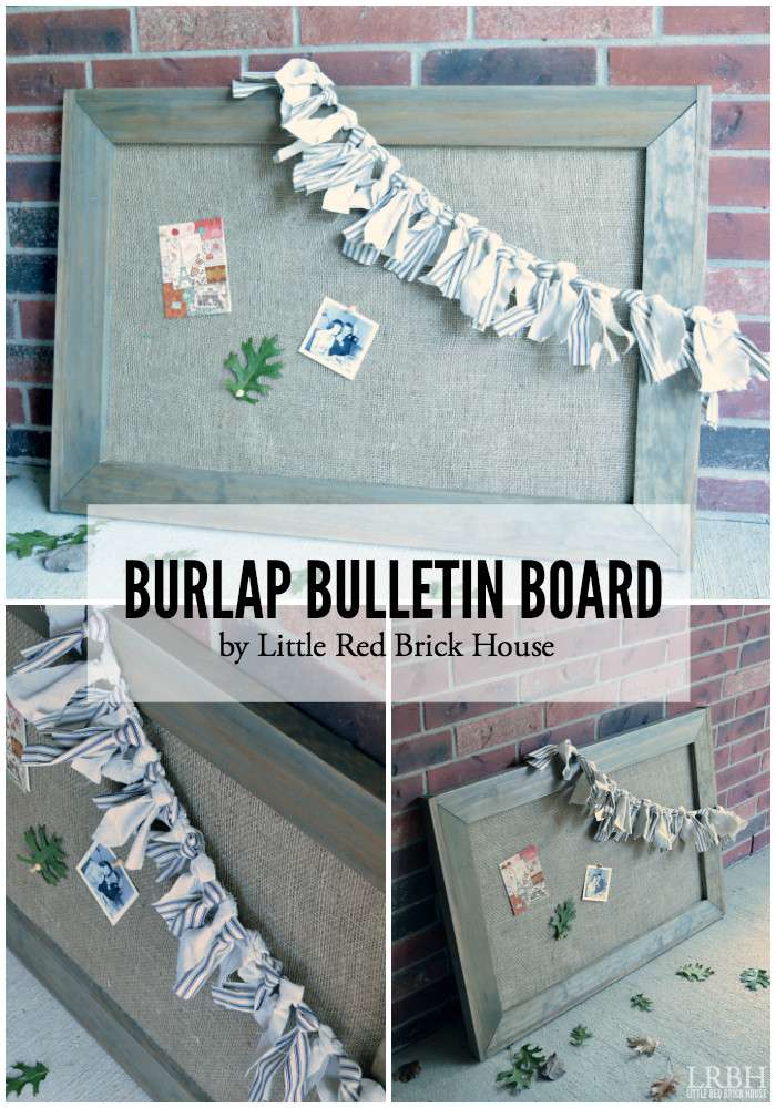 Burlap Bulletin Board | LITTLE RED BRICK HOUSE