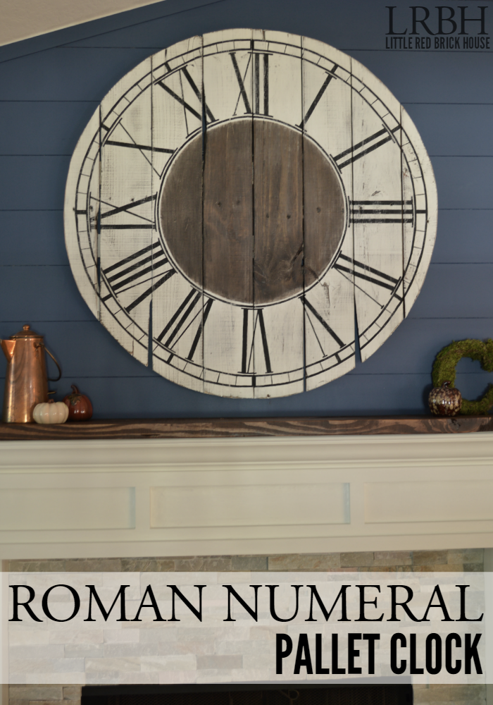 Roman Numeral Pallet Clock | LITTLE RED BRICK HOUSE