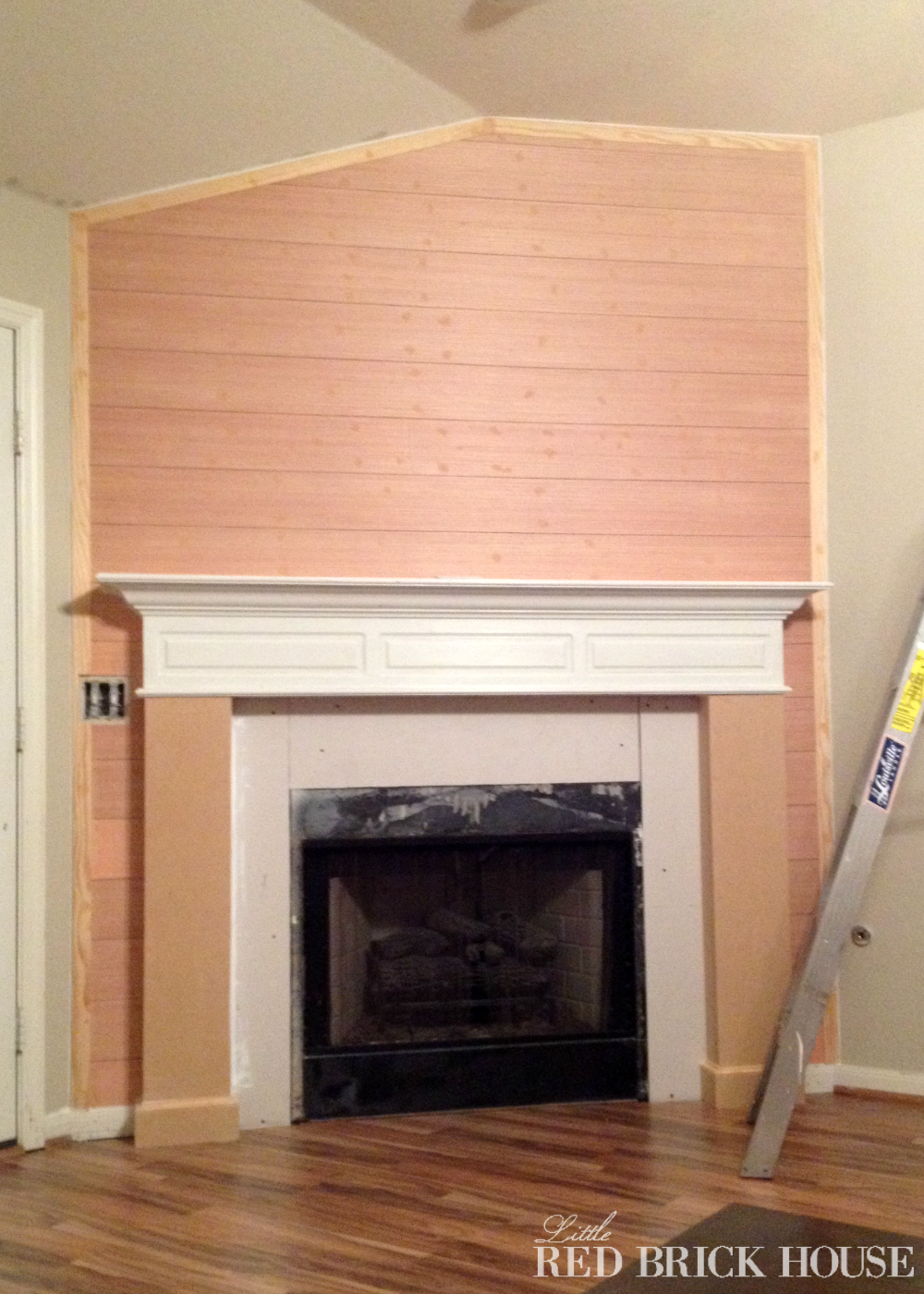 Fireplace Makeover: Planked Wall Tutorial