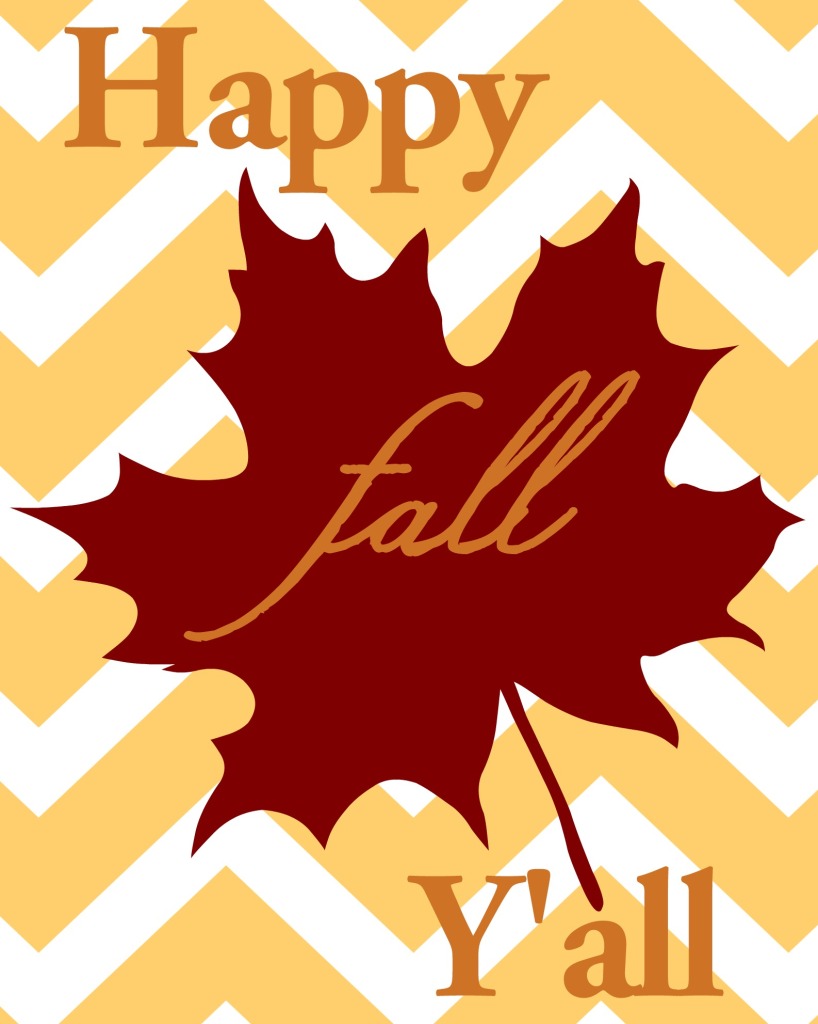 Happy Fall Y'all Printable | Little Red Brick House