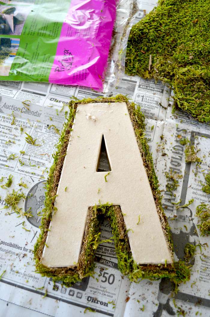 Moss Covered Letters | LITTLE RED BRICK HOUSE