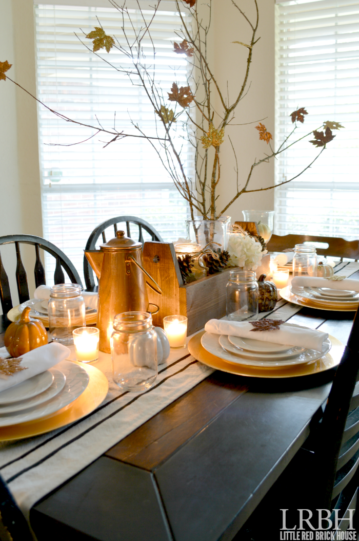 Handmade Thanksgiving Tablescape | LITTLE RED BRICK HOUSE