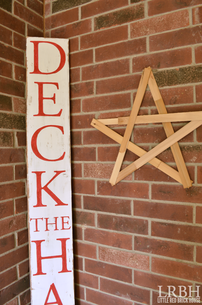 DIY "Deck the Halls" Sign | LITTLE RED BRICK HOUSE