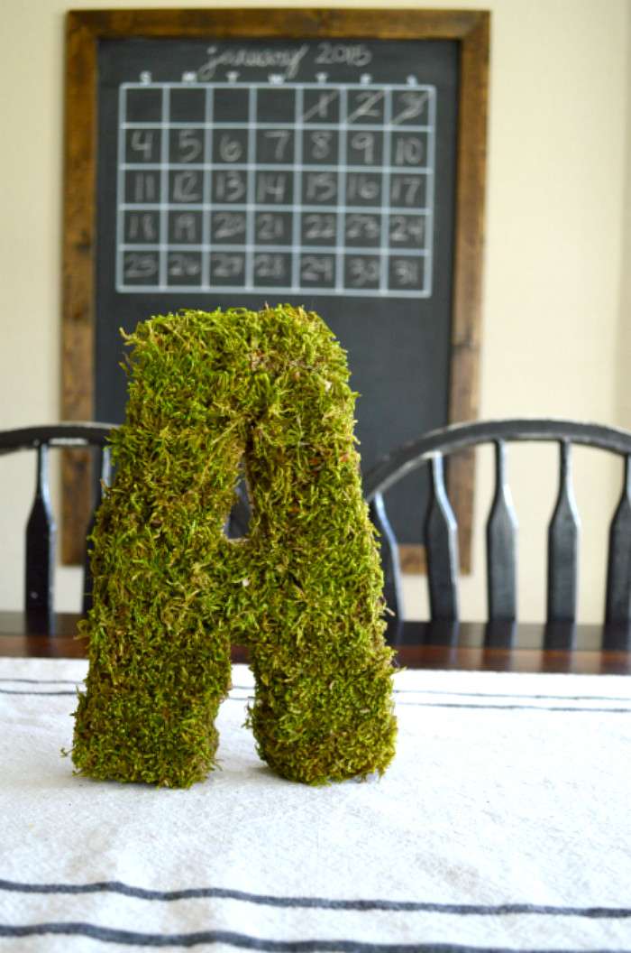 Moss Covered Letters | LITTLE RED BRICK HOUSE