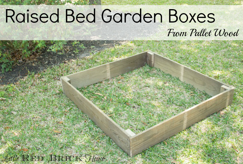 pallet raised bed garden