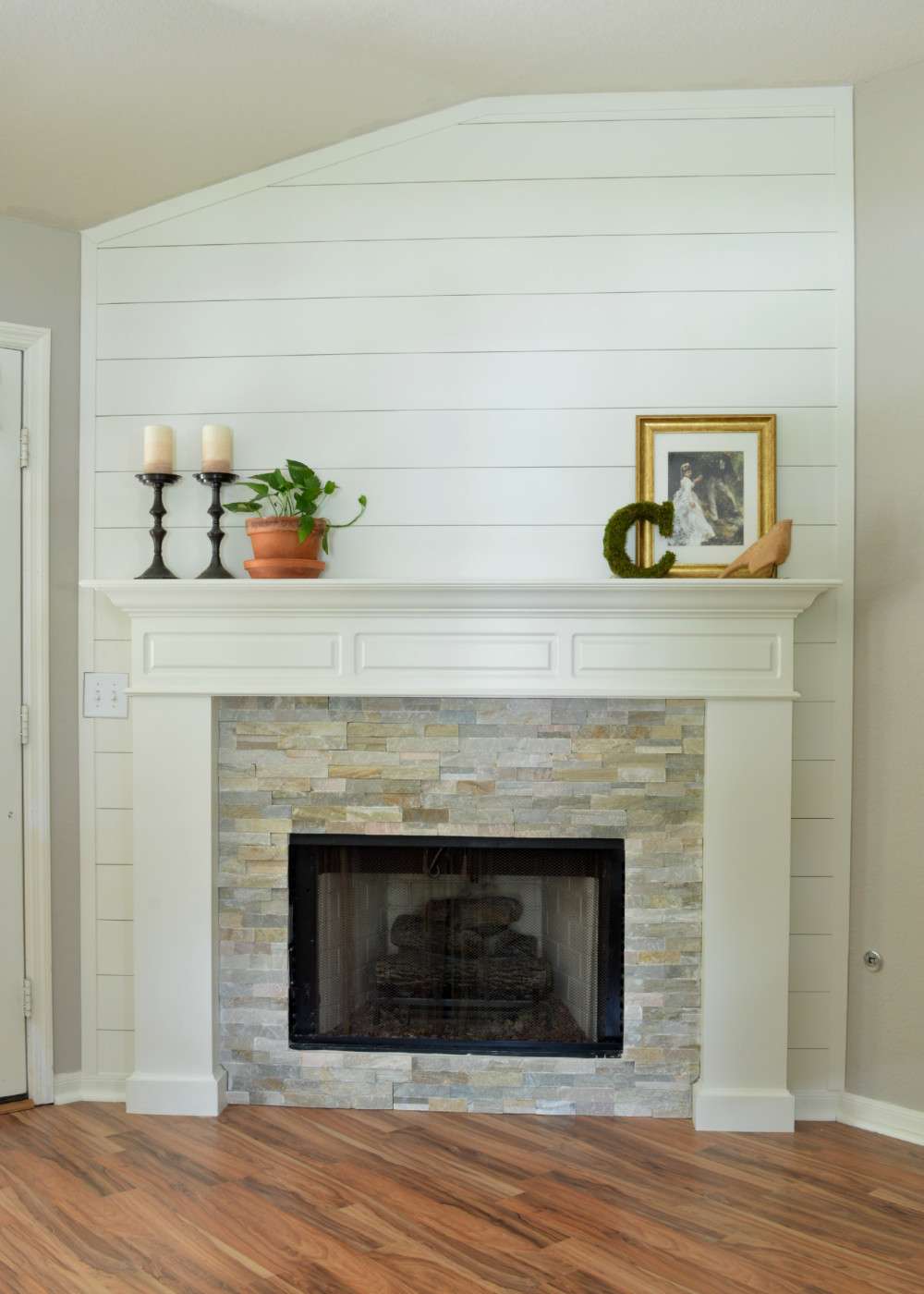 Fireplace Makeover: Take 2 | LITTLE RED BRICK HOUSE